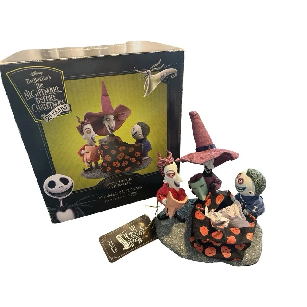 Tim Burton's The Nightmare Before Christmas Lock, Shock and Barrel Department 56